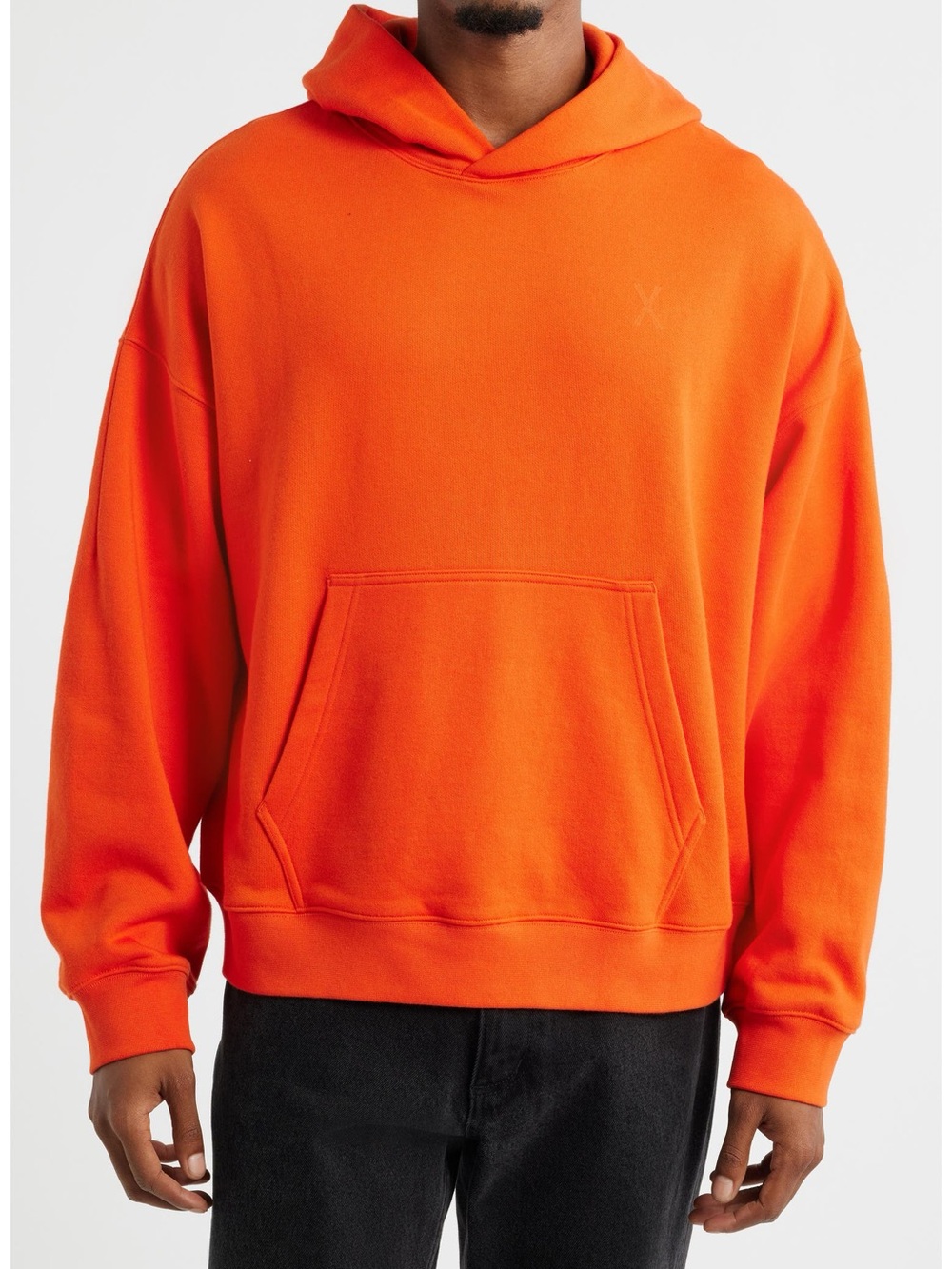 NWT Savage X Fenty Men's Fleece Hoodie Sweatshirt in Red Tempo Size M